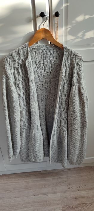Sweter szary oversize
