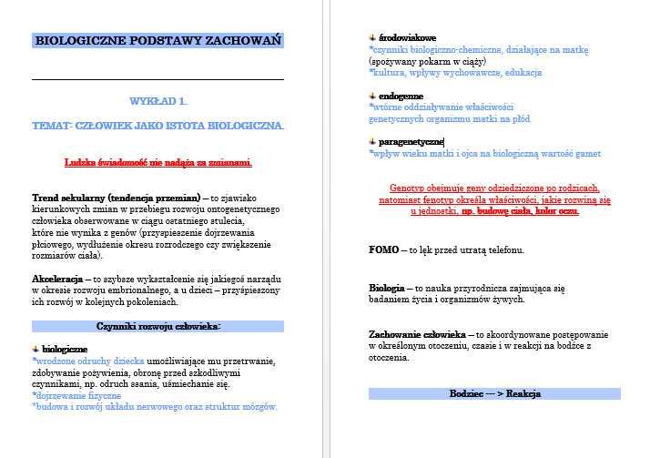 PSYCHOLOGIA Notatki Studia 1 rok, 2475 slajdów!