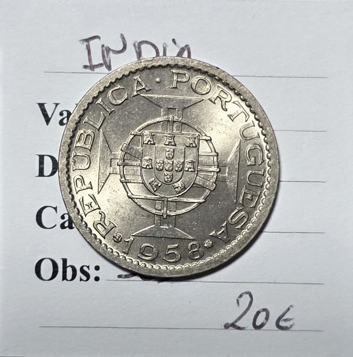 1$00 1958  Índia