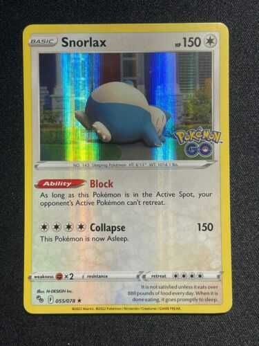 Pokémon GO Card Snorlax 55/78