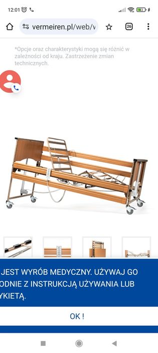 Wynajem łóżka rehabilitacyjnego. Wypożyczalnia łóżek rehabilitacyjnych