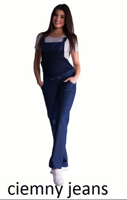 Nowe ogrodniczki ciążowe z odpinanym panelem XL