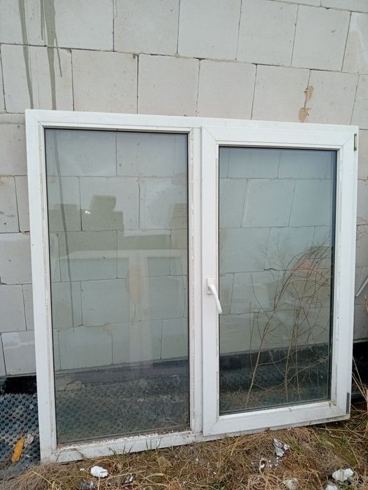 Okna z rozbiórki, różne wymiary