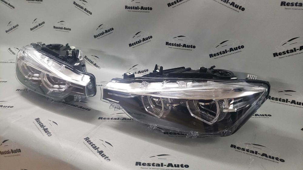 Фари Ф30 Full Led (з блоками) Black на BMW 3 Series F30 / F31 11-18 р