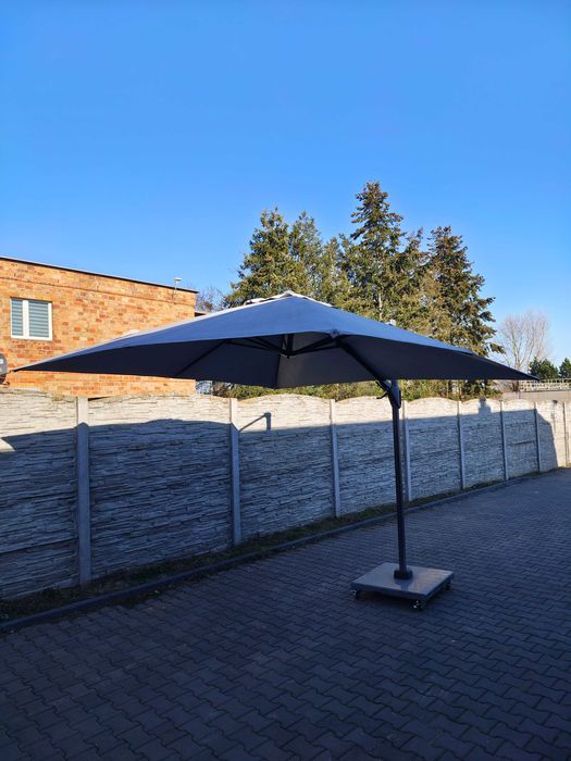 Parasol ogrodowy Platinum Challenger 2,9m kolor antracyt
