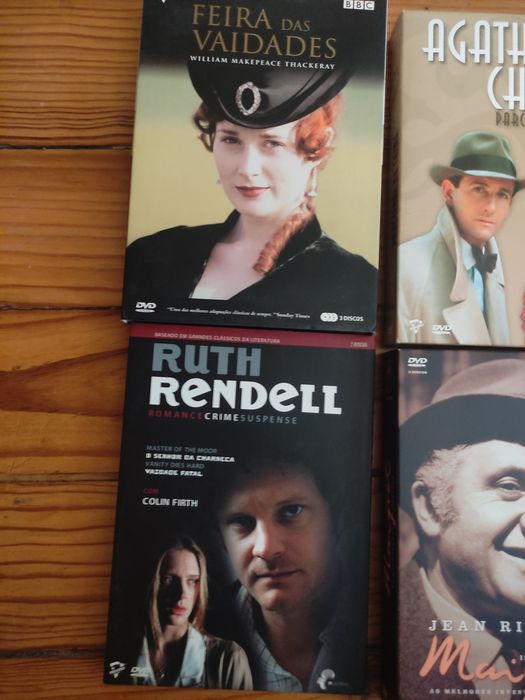 DVD colecções brideshead, mansfield, feira das vaidades, maigret, etc