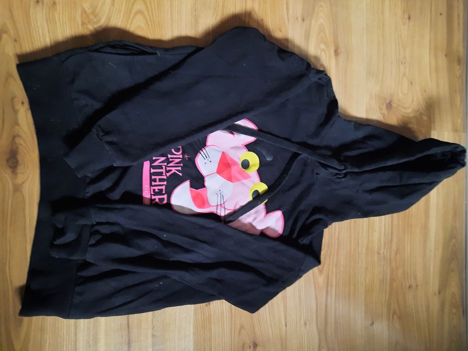 Czarna bluza pink panther sinsay XS