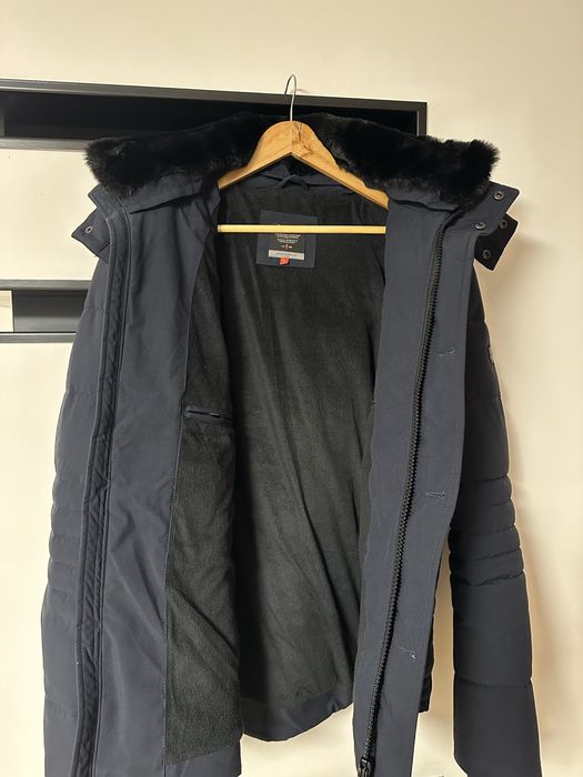 OCHNIK Ocieplana granatowa kurtka męska na zimę OCHNIK KURMT-0242