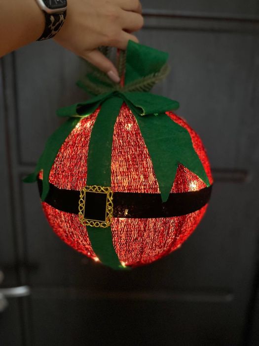 Новорічна куля з підсвіткою LED