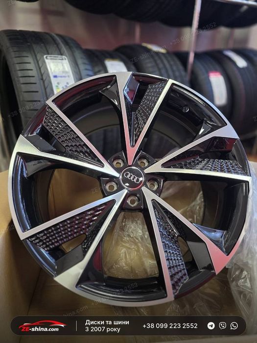 Диски Audi Style R20 5x112 9J ET35 Gloss Black Machined Face Q3 Q3 Sportback RS Q3 Нові