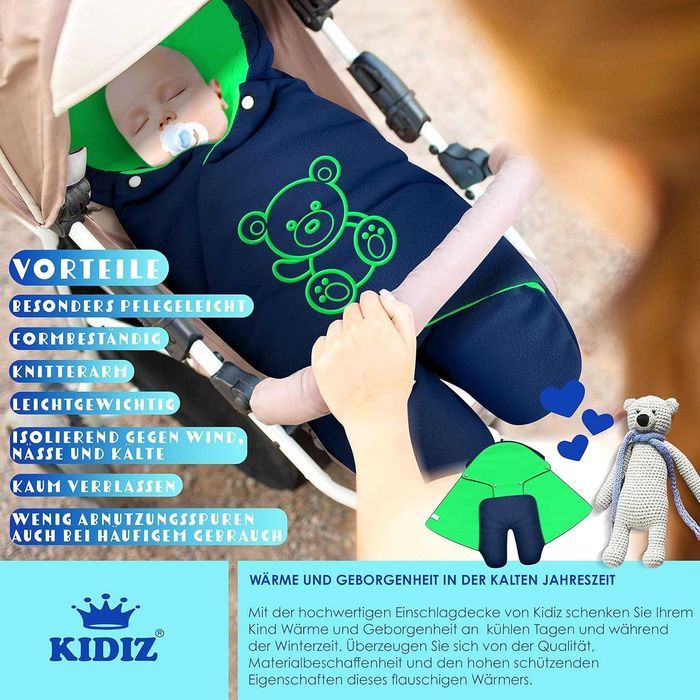 Nowy zimowy kocyk KIDIZ / kombinezon / becik / ochraniacz / koc !4238!