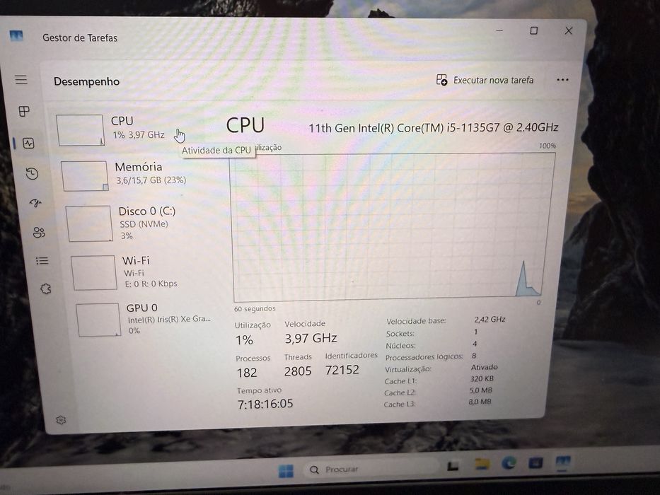 Portatil Lenovo E15 15.6’ i5 11th 16GB RAM 512GB M2