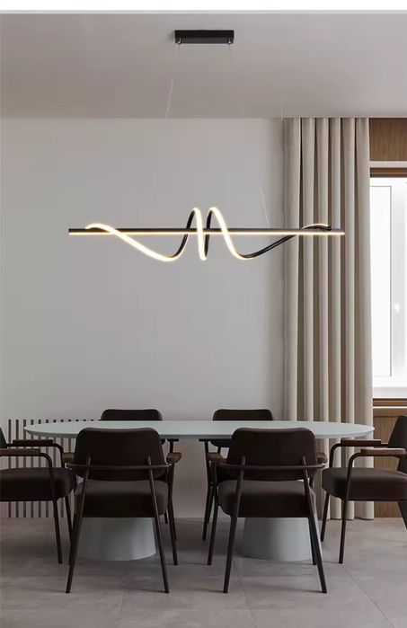 Сучасна LED підвісна люстра 52W з пультом керування