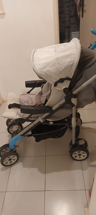 Carrinho de bebe c/ alcofa e ovo de transporte