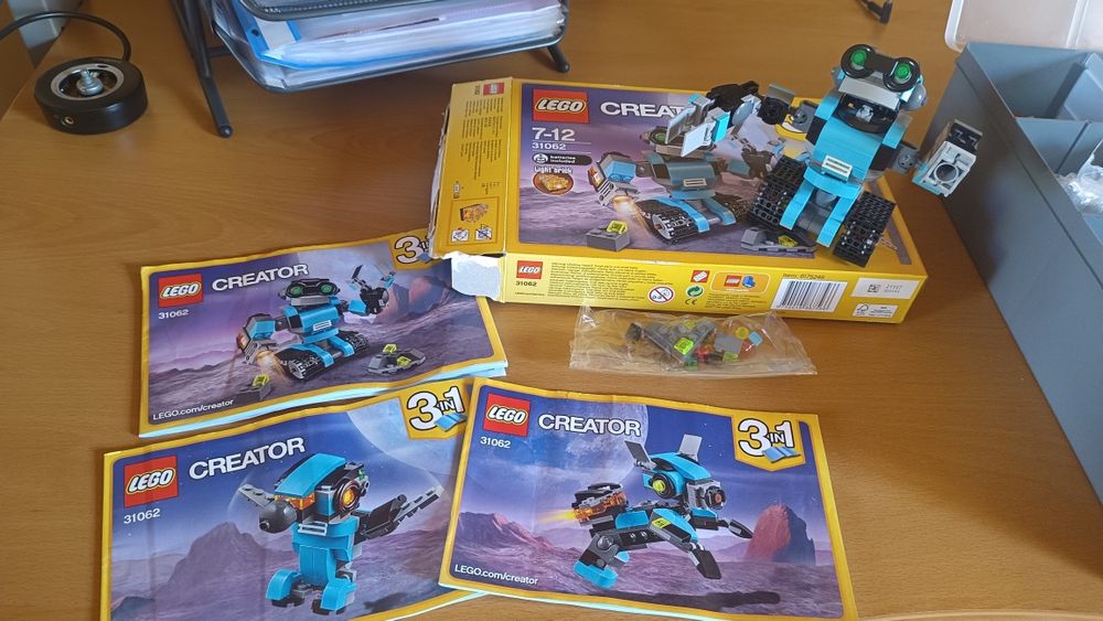 LEGO zestaw 31062  komplet 100% pudełko zapasy 3w1 CREATOR