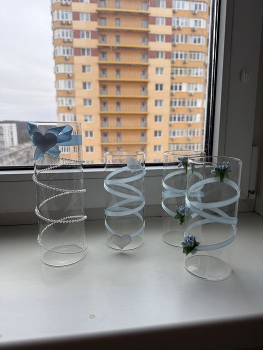 Набор из 24 ваз, свадебная декорация своими руками