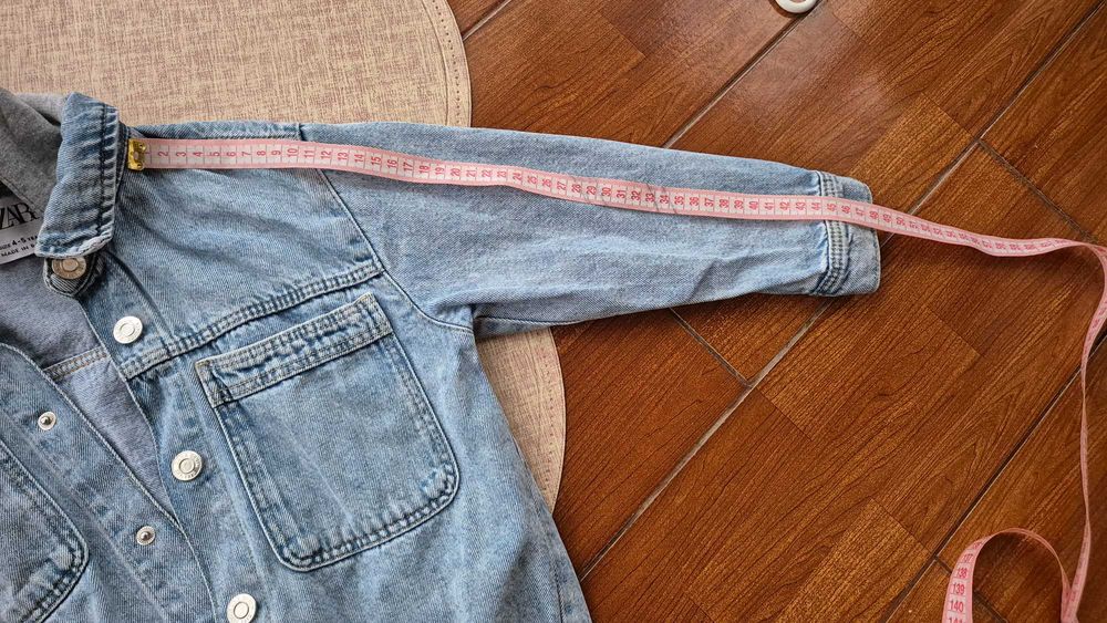 Джинсовка zara р. 104-110  р. 4-5 джинсова сорочка джинсовая курточка