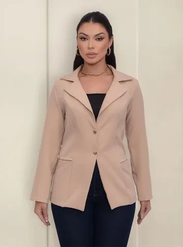 Blazer / Casaco Elegante de Mulher - Bege (Como Novo)