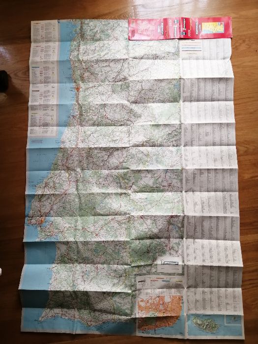 Mapa de estradas e Turístico (MICHELIN) de Portugal e Madeira - 1999
