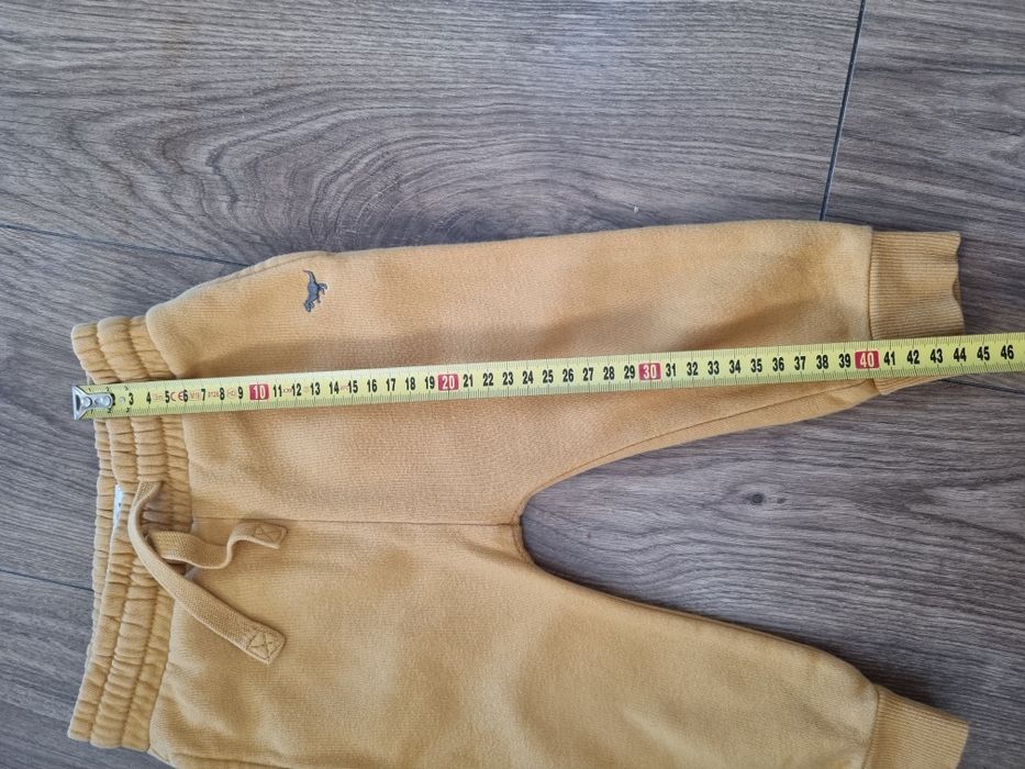 Spodnie next musztardowy cieplejsze 86