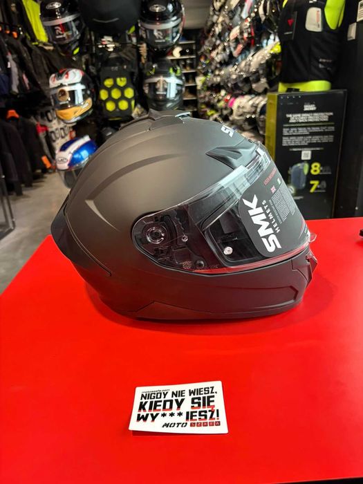Kask SMK TYPHOON blank matt matt black