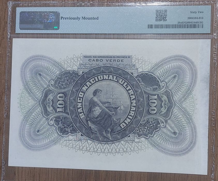 Nota 100 escudos 1921 cabo verde