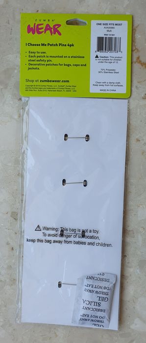 Przypinki Zumba Fitness oryginalne
