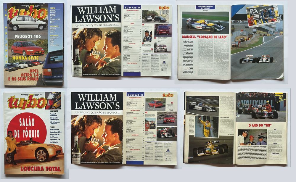 Coleção de revistas Turbo de 1991 (completa)