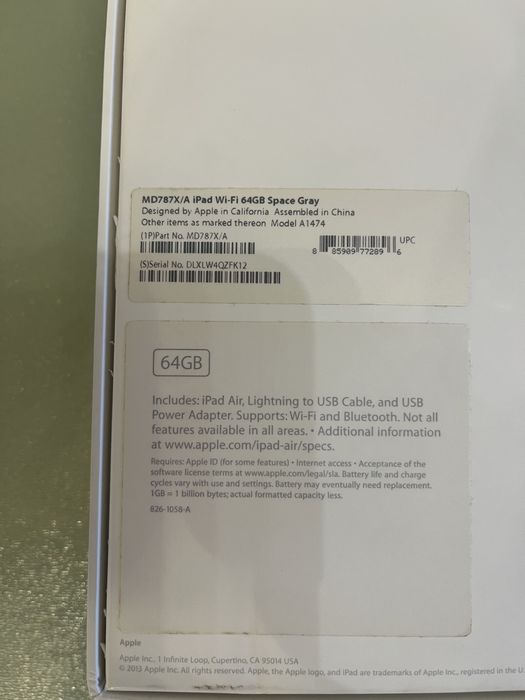 Продам  iPad Air