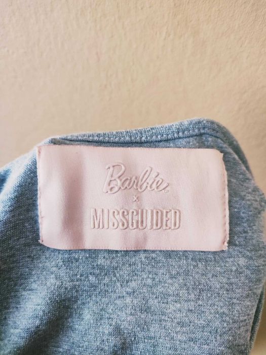 Szare body z napisem Barbie, Missguided, M/38