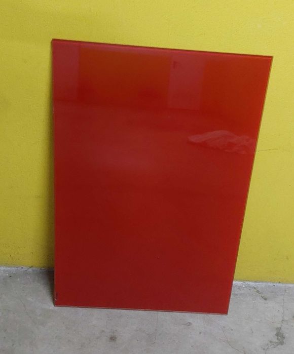 Vidro para mesa (vermelho)