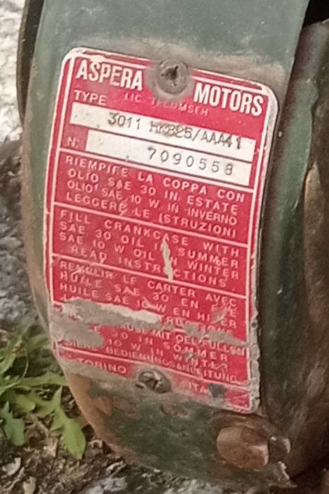 Motor de rega Aspera