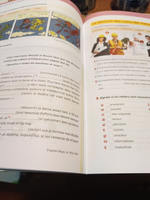 Caderno atividades francês 9