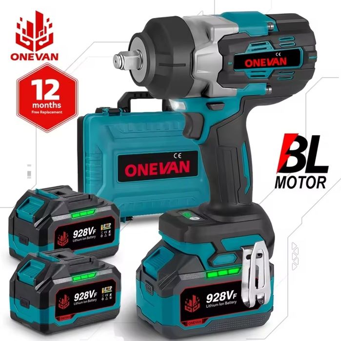 Chave de Impacto 2800nm c/ 2 Baterias 9Ah e Mala