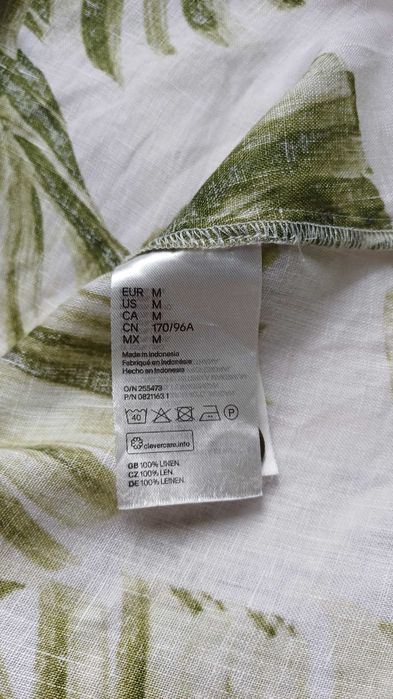 Lniana bluzka H&M rozm. M