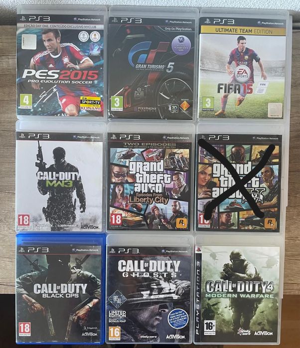 Lote 8 Jogos PS3 Completo