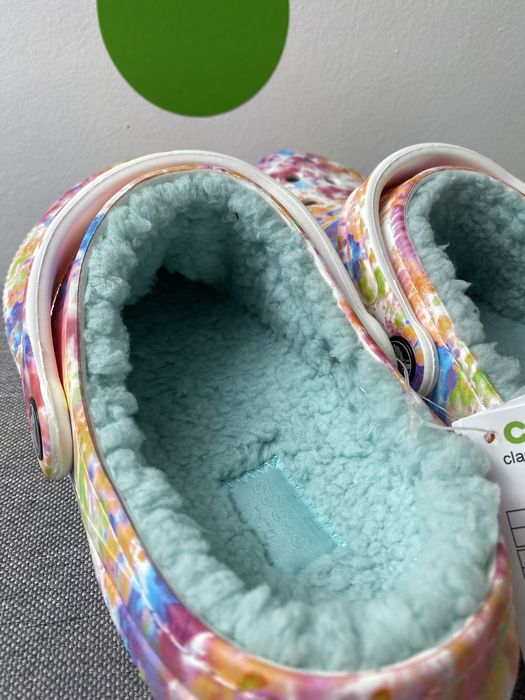 Утеплені сабо Crocs Classic Lined Tie Dye