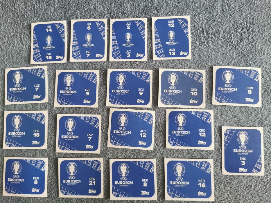 Naklejki topps UEFA EURO 2024