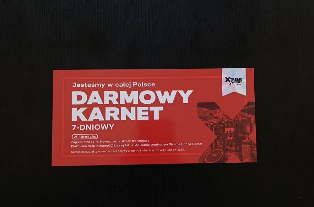Darmowy karnet 7-dniowy