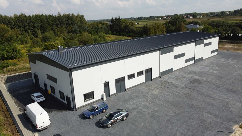 Hala magazynowa ocieplana Gaj-Stal 1331 m2 22x60,5x7,4