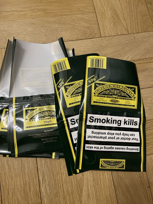 Opakowania zabki do tytoniu Golden Virginia 50 g kolekcjonerskie