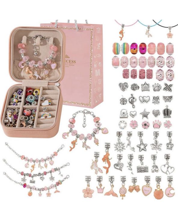 Дитячий набір для творчості зі скринькою для виготовлення браслетів,бі