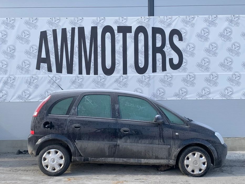 OPEL MERIVA 2004 *SAMOCHÓD NA CZĘŚCI* 4143 MASKA, LAMPA, DRZWI, LUSTERKO, ZDERZAK, GRILL, BŁOTNIK, KLAPA, BELKA, DESKA, FOTELE, KANAPA, ĆWIARTKA KIEROWNICA, TARCZE, ZACISKI, ZAWIESZENIE, KOMPLETNY PRZÓD, KOMPLETNY TYŁ, LICZNIK, ZEGARY, PRAWE LEWE PRZÓD TY