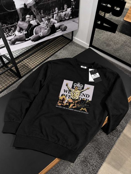 XS-XL | Черный Свитшот Weekend Offender Leo Gregory | Викенд Оффендер Кофта Чорна