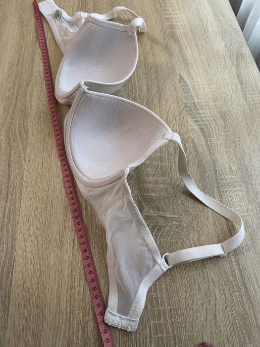 Білий гладкий ліфчик, бюстгальтер George 36 DD