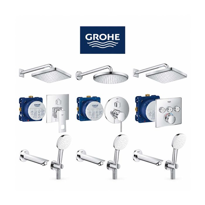 GROHE Eurocube Essence SmartControl приховані душові системи UA26417SC0/C1  UA26415SC6