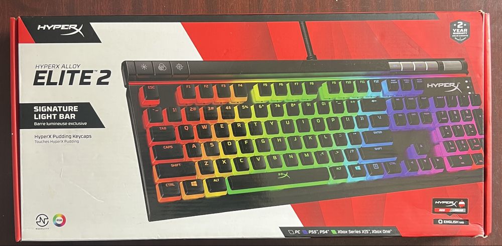 Teclado Mecânico HyperX Alloy Elite 2 (Box Original) - Layout US