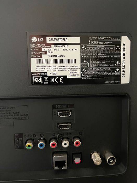 Smart TV LG 32" Full-HD Como nova