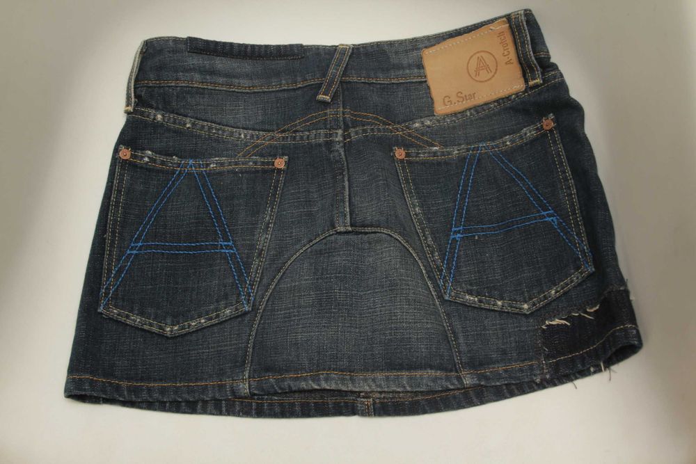 G-star raw рр xs 27 юбка из хлопка авторского кроя