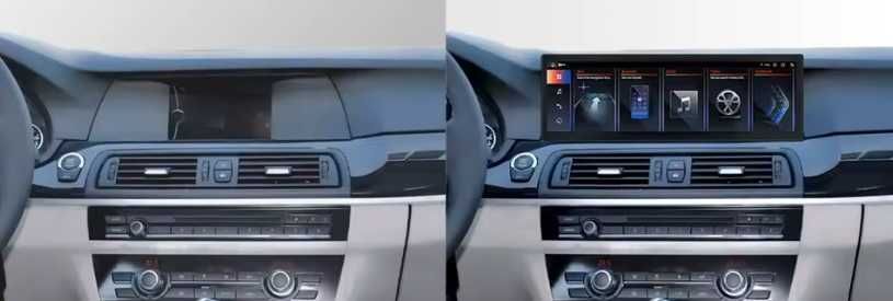 CarPlay Android Auto Radio DAB+ Opcja Android YouTube Bluetooth WiFi 4G MP4 GPS USB BMW 5 F10 F11 NBT